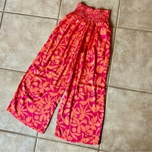 Worn once! Marine Layer Archive Gia Pant Summer Flora Pink Orange XS